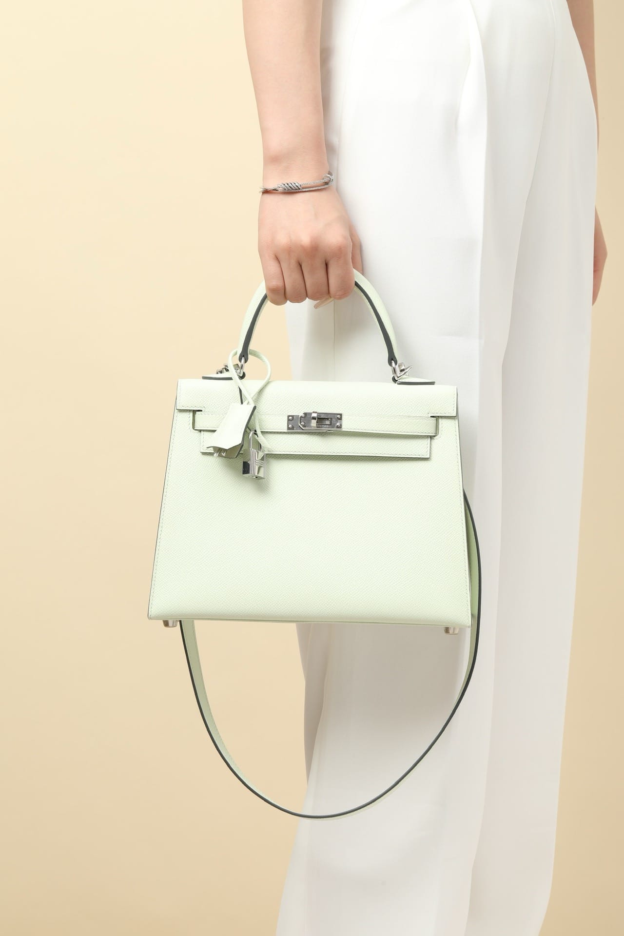 Kelly Hermes Epsom 0S silver