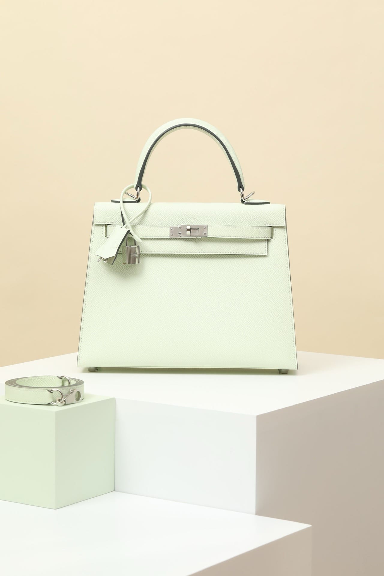 Kelly Hermes Epsom 0S silver