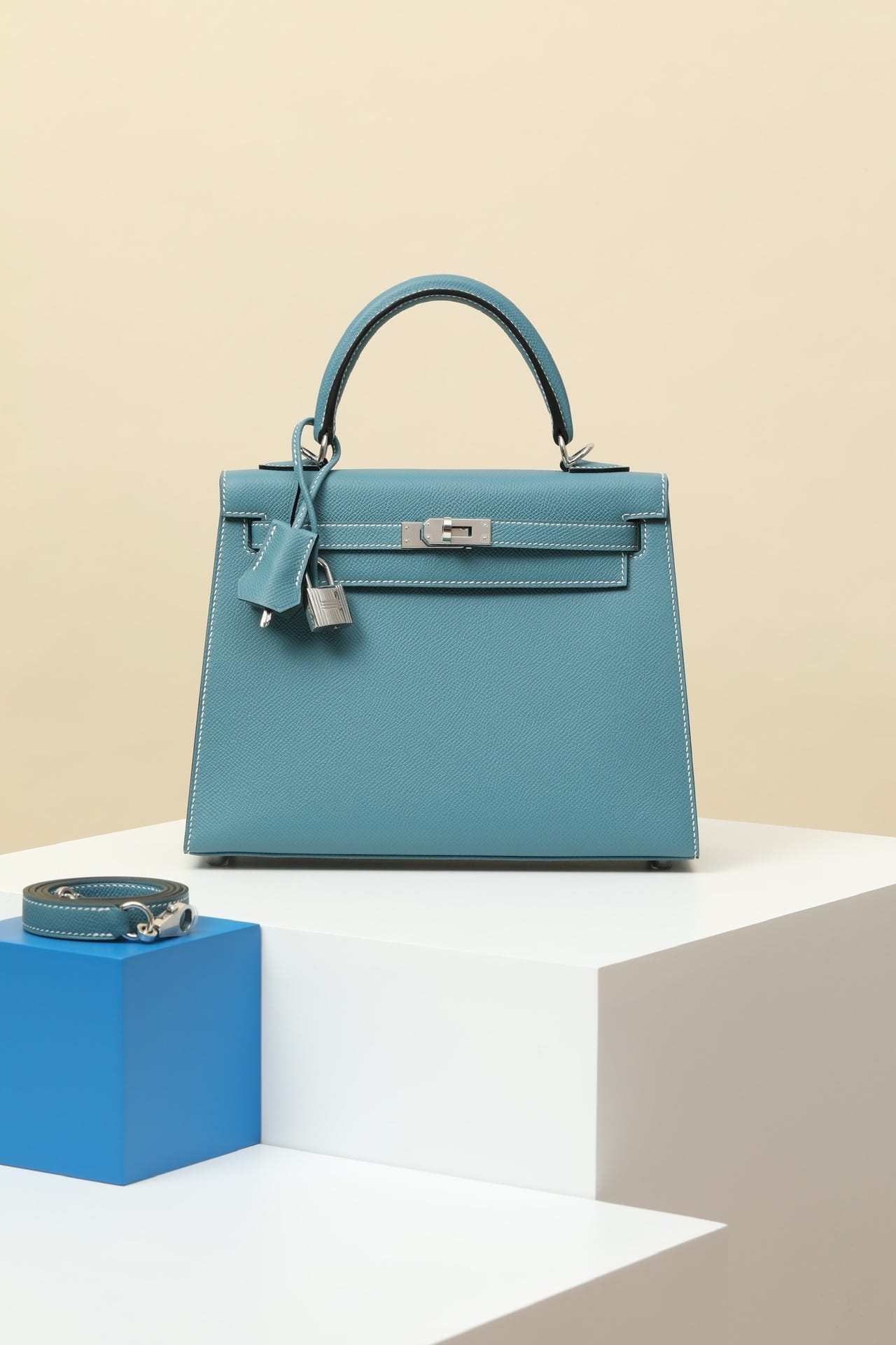 Kelly Hermes Epsom D2 silver