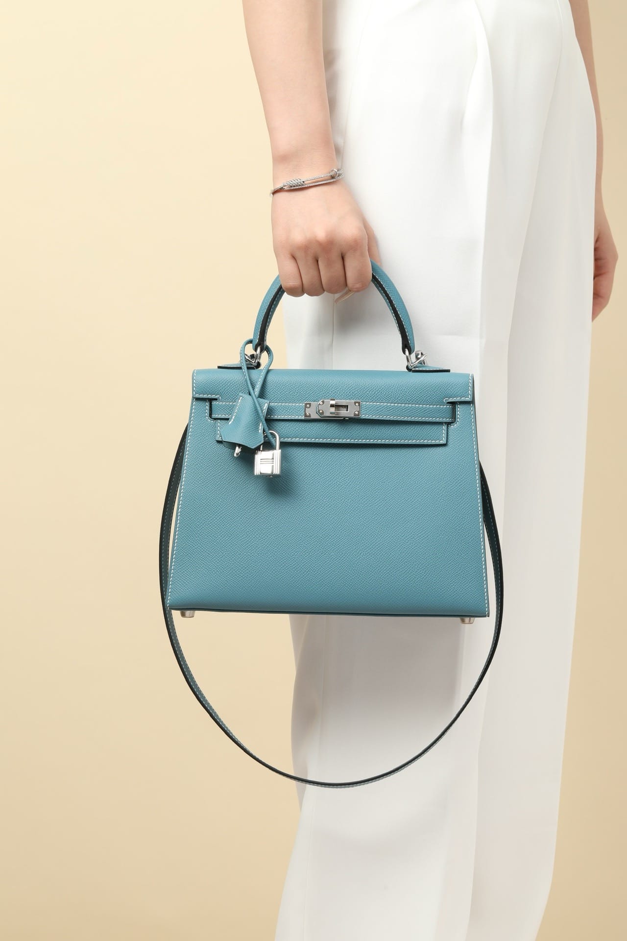 Kelly Hermes Epsom D2 silver