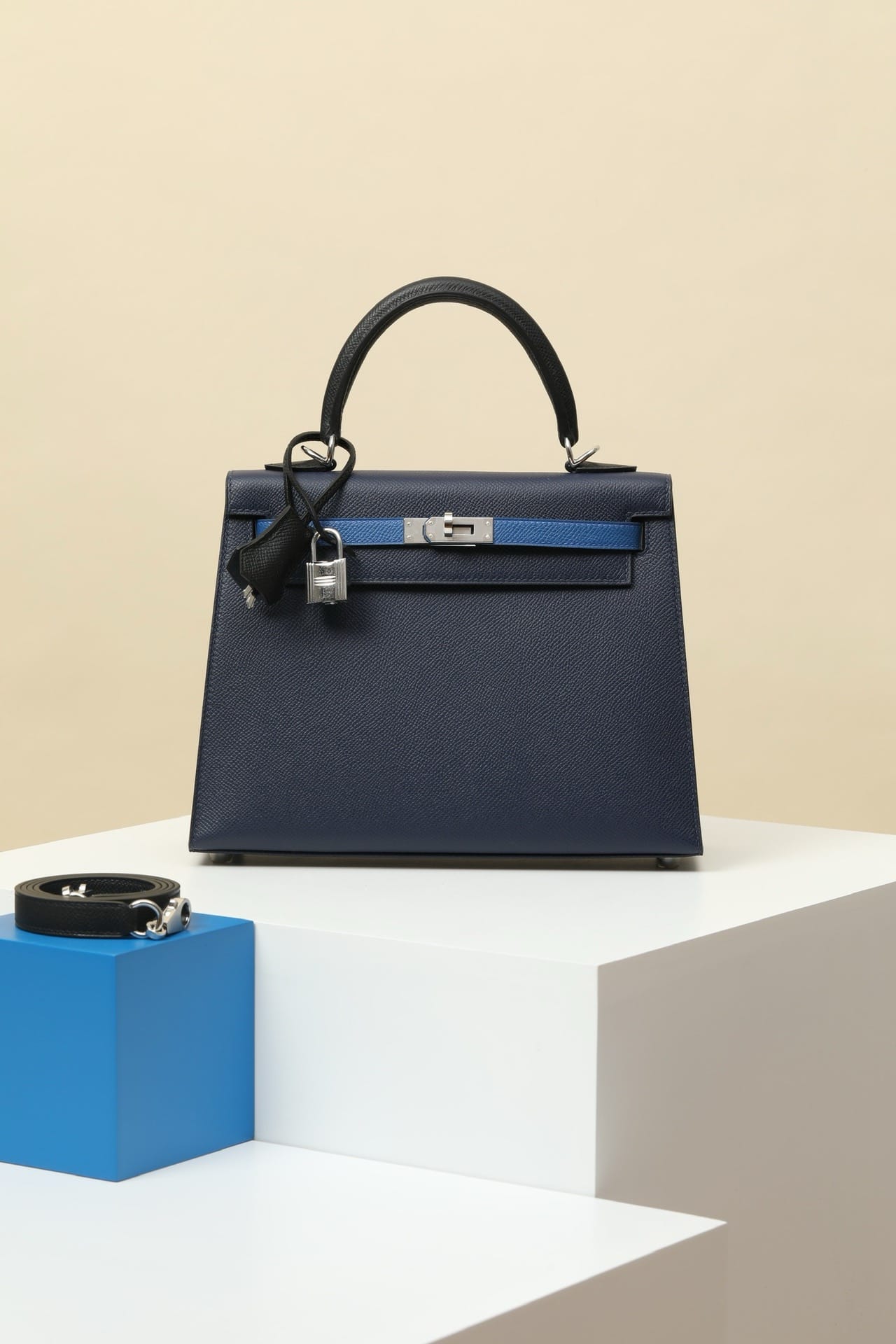 Kelly MultiColor Hermes Epsom 73/S4/CK89 silver