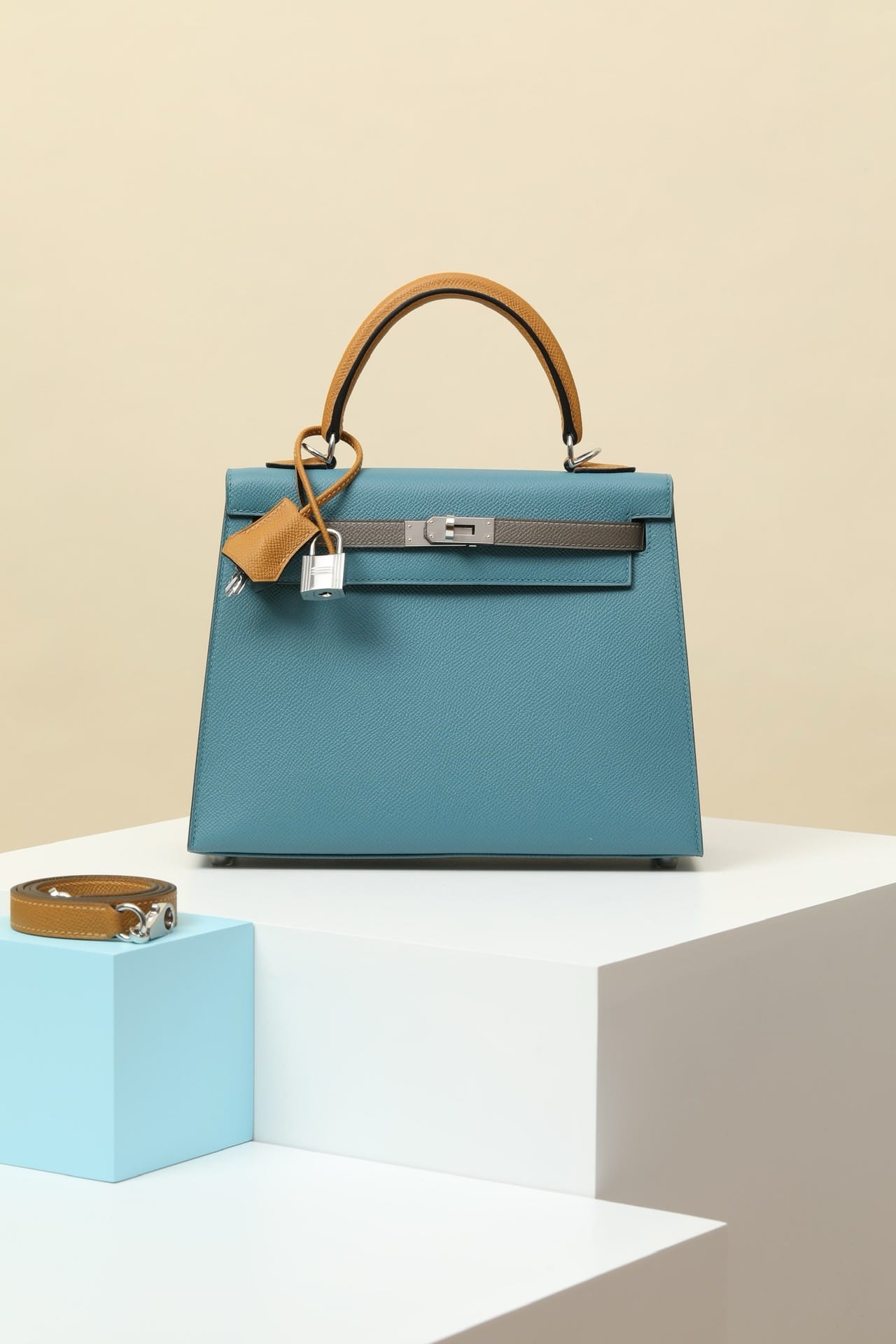 Kelly MultiColor Hermes Epsom D2/2S/8F silver