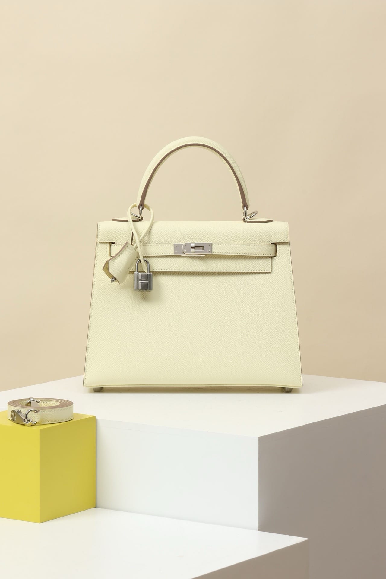 Kelly Hermes Epsom L9 silver