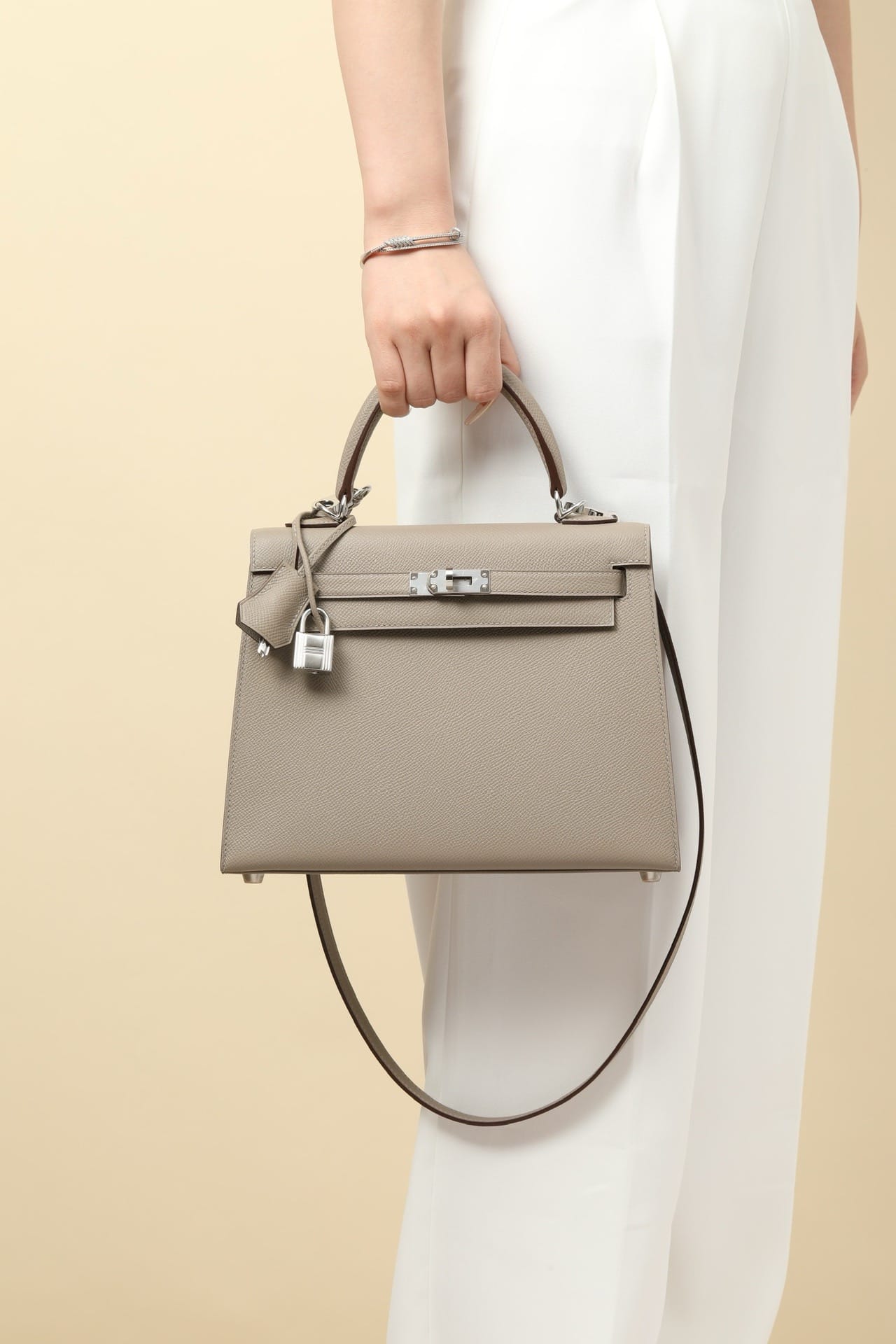 Kelly Hermes Epsom M8 silver