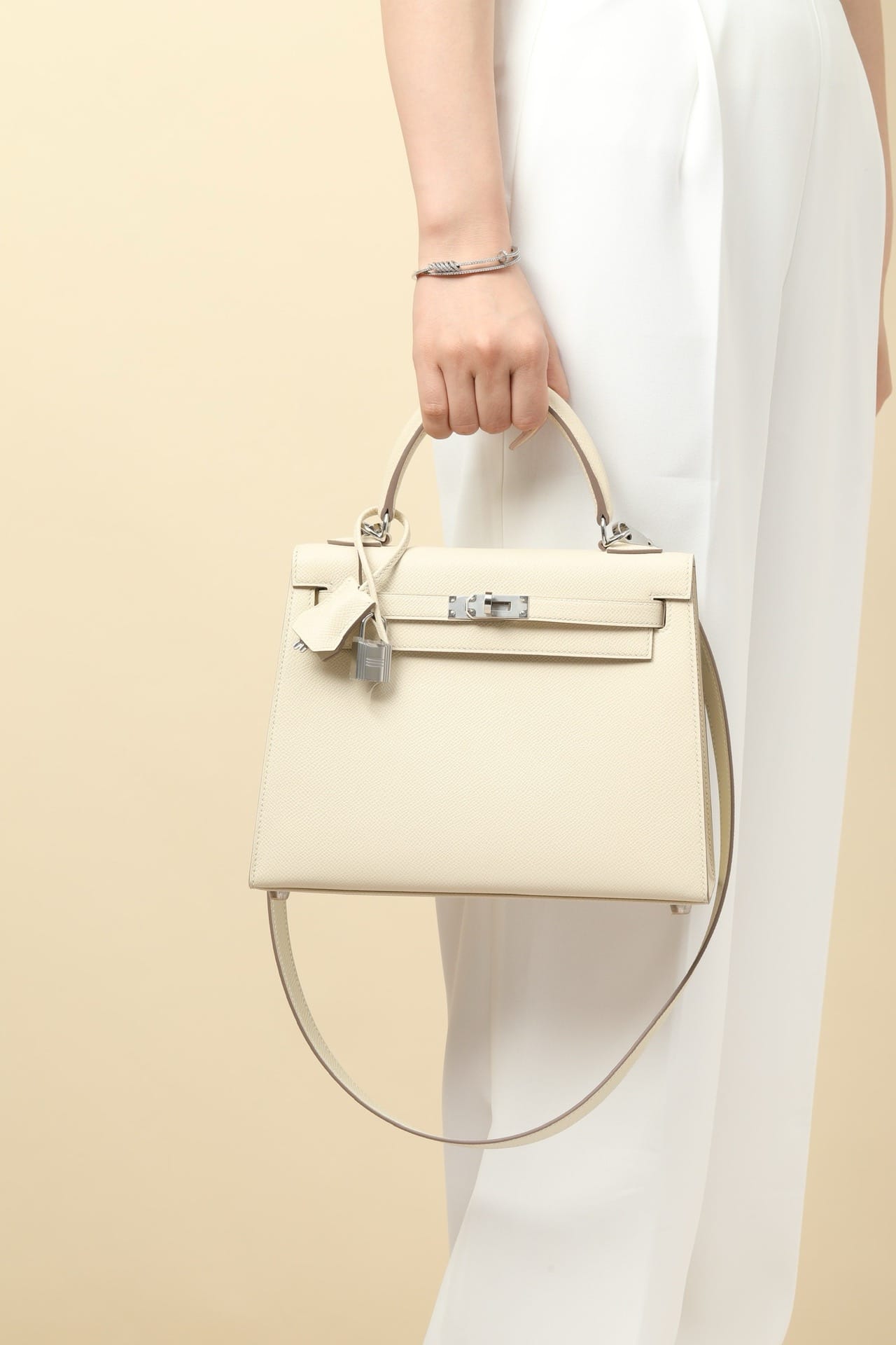 Kelly Hermes Epsom CC10 silver