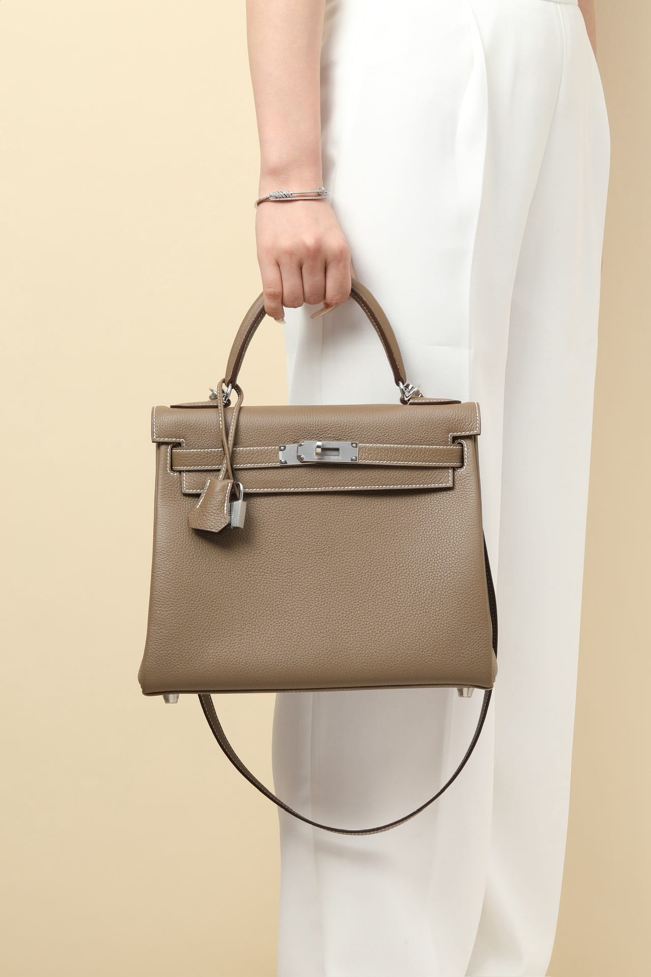 Kelly Hermes Togo CK18 silver