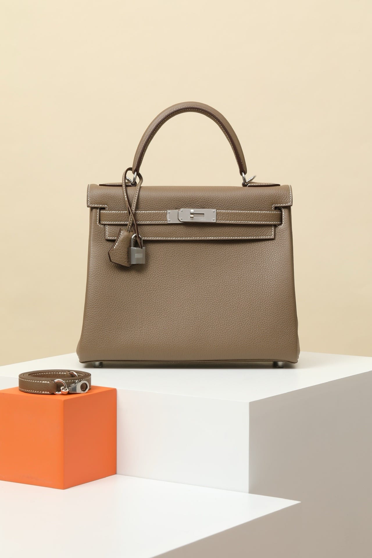 Kelly Hermes Togo CK18 silver