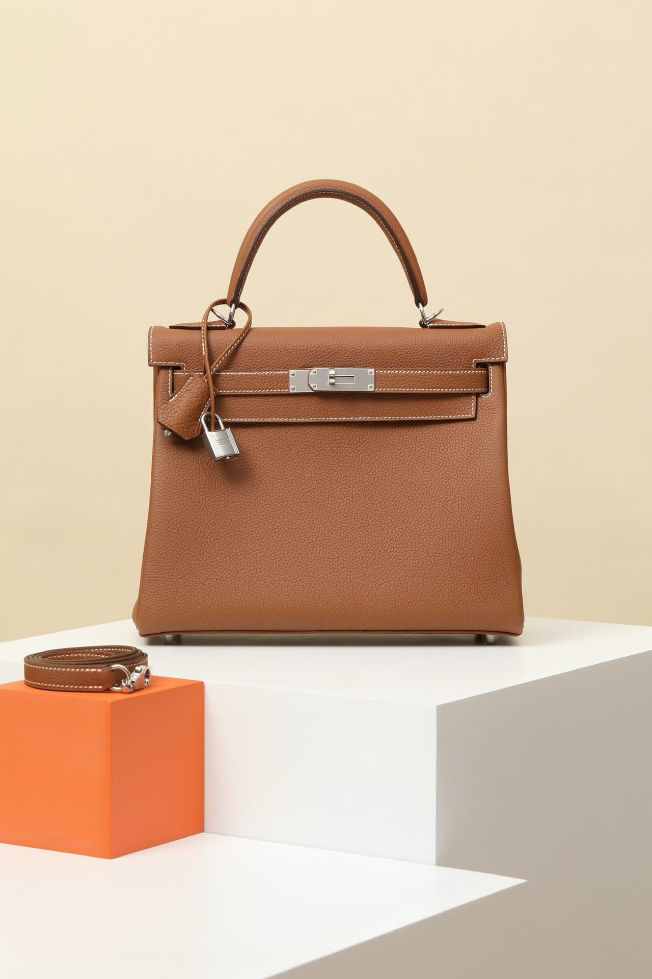 Kelly Hermes Togo CK37 silver