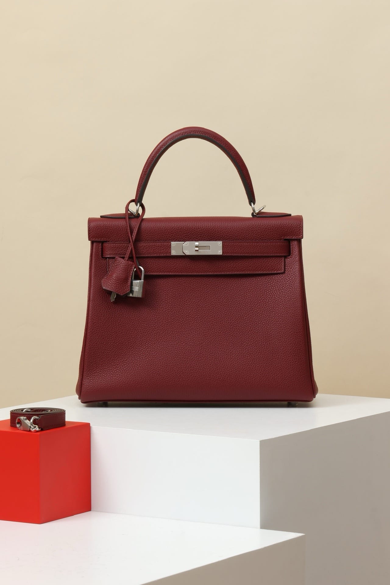 Kelly Hermes Togo 55 silver