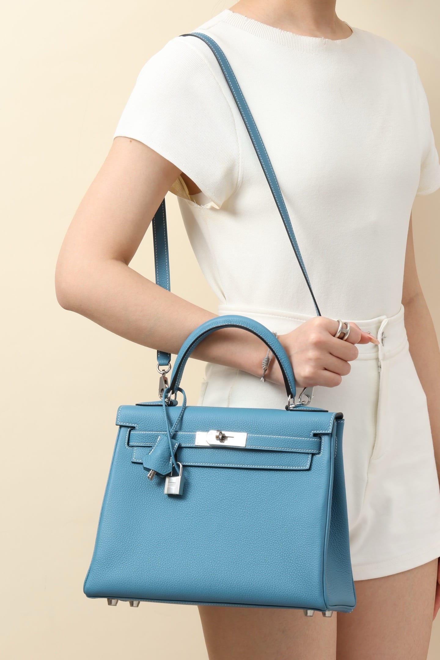 Kelly Hermes Togo D2 silver