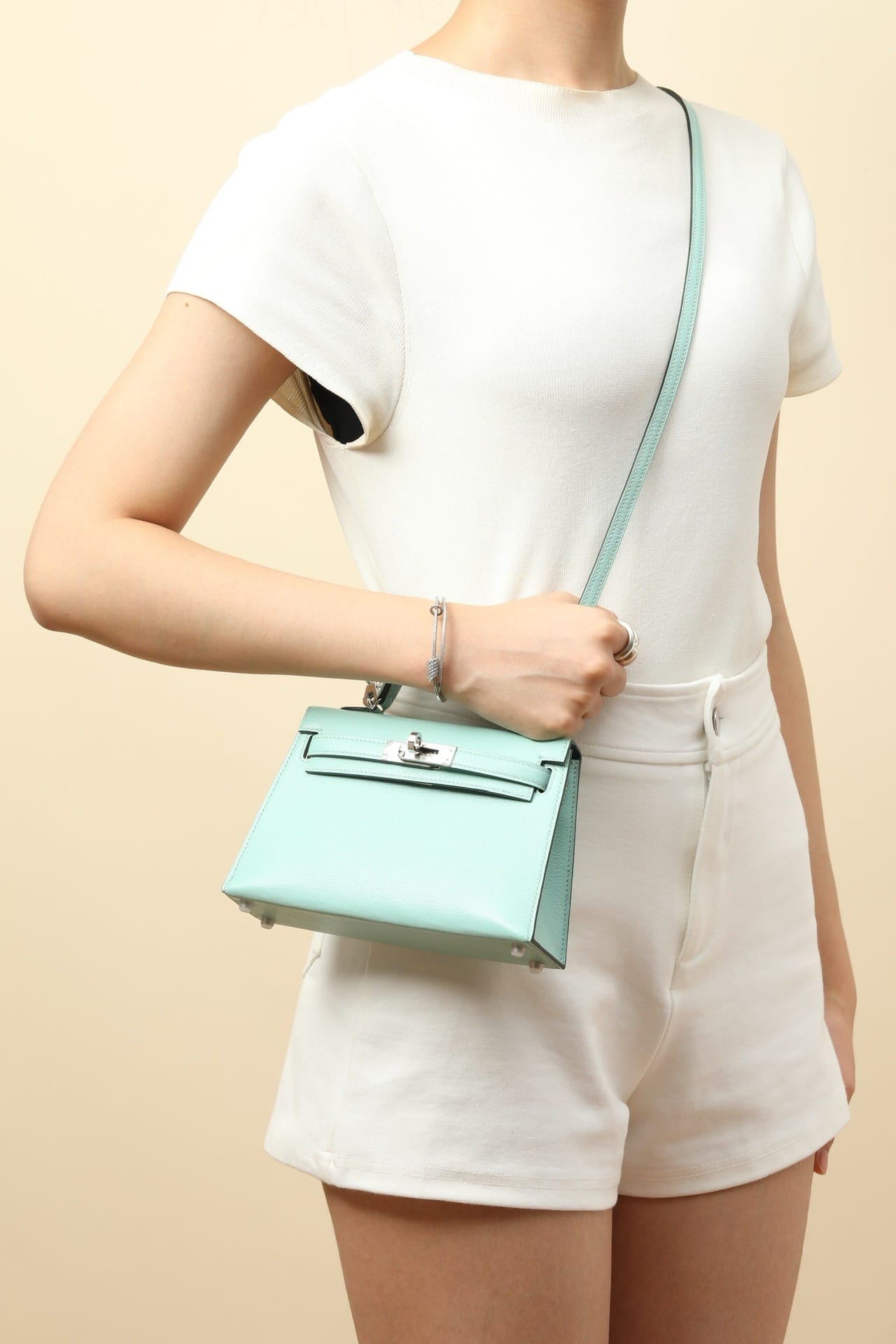 Kelly 19 Hermes Chevre 7V/7C silver