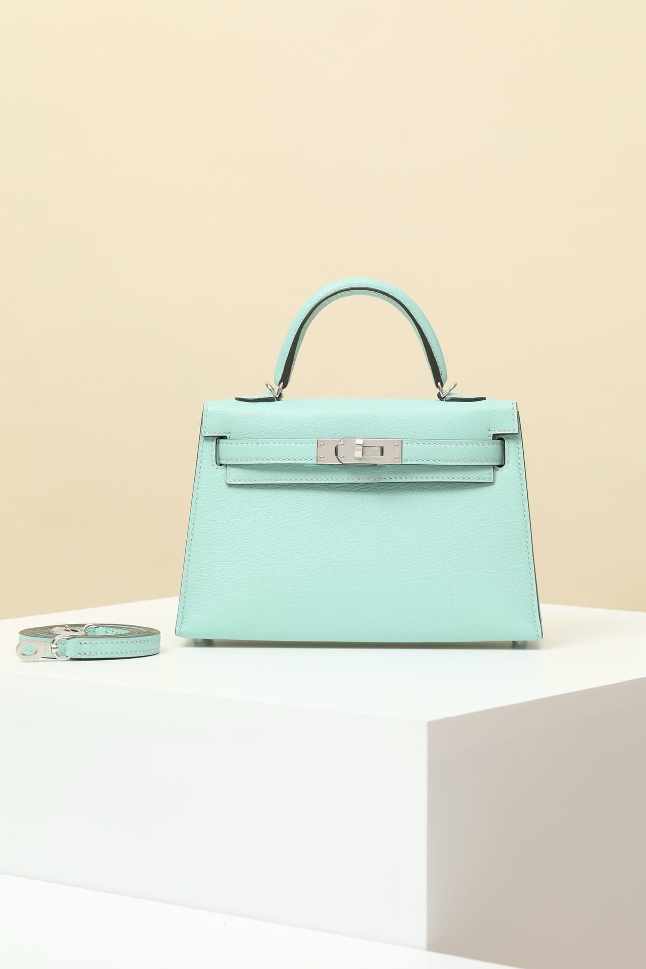 Kelly 19 Hermes Chevre 7V/7C silver