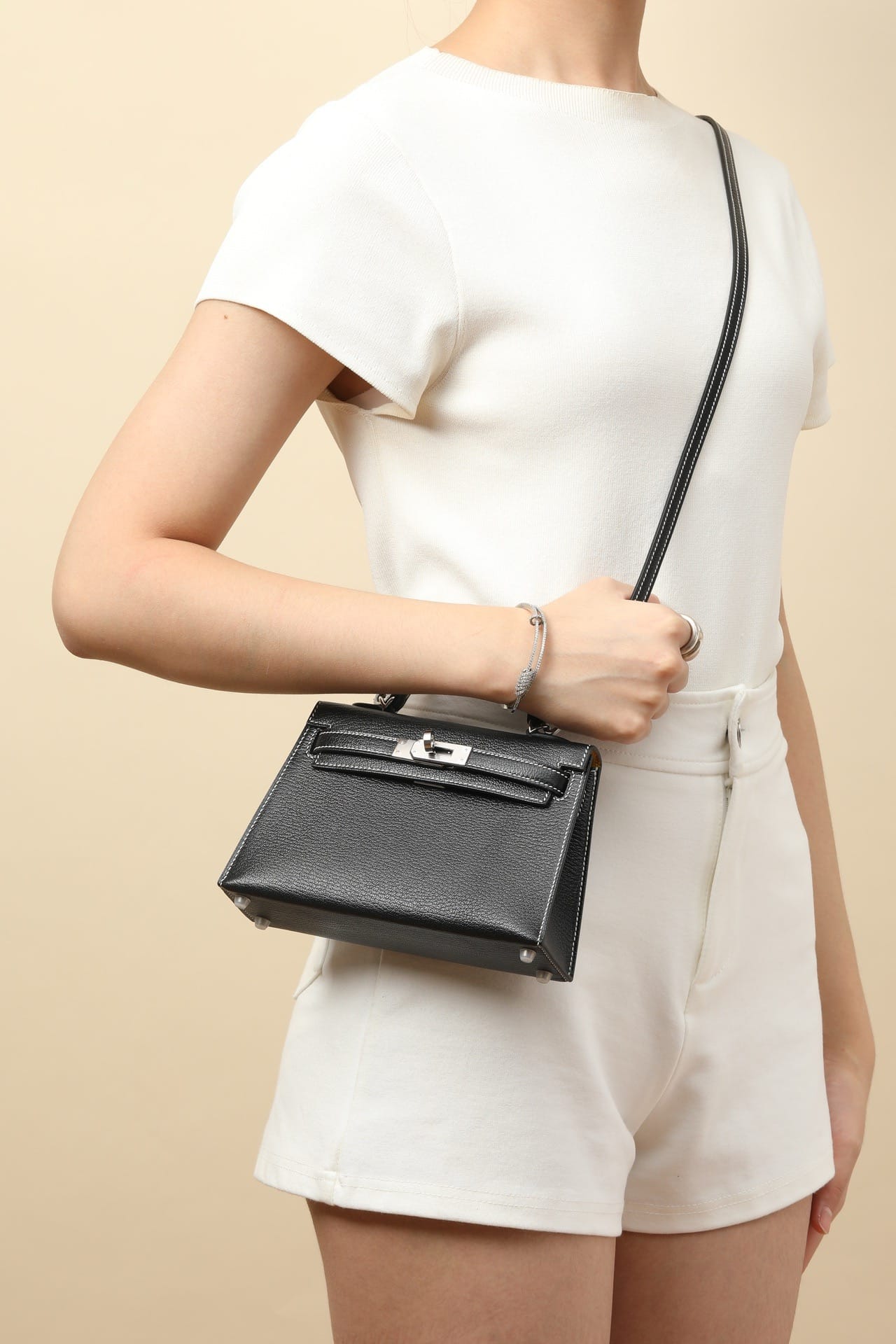 Kelly 19 Hermes Chevre CK89/9D silver