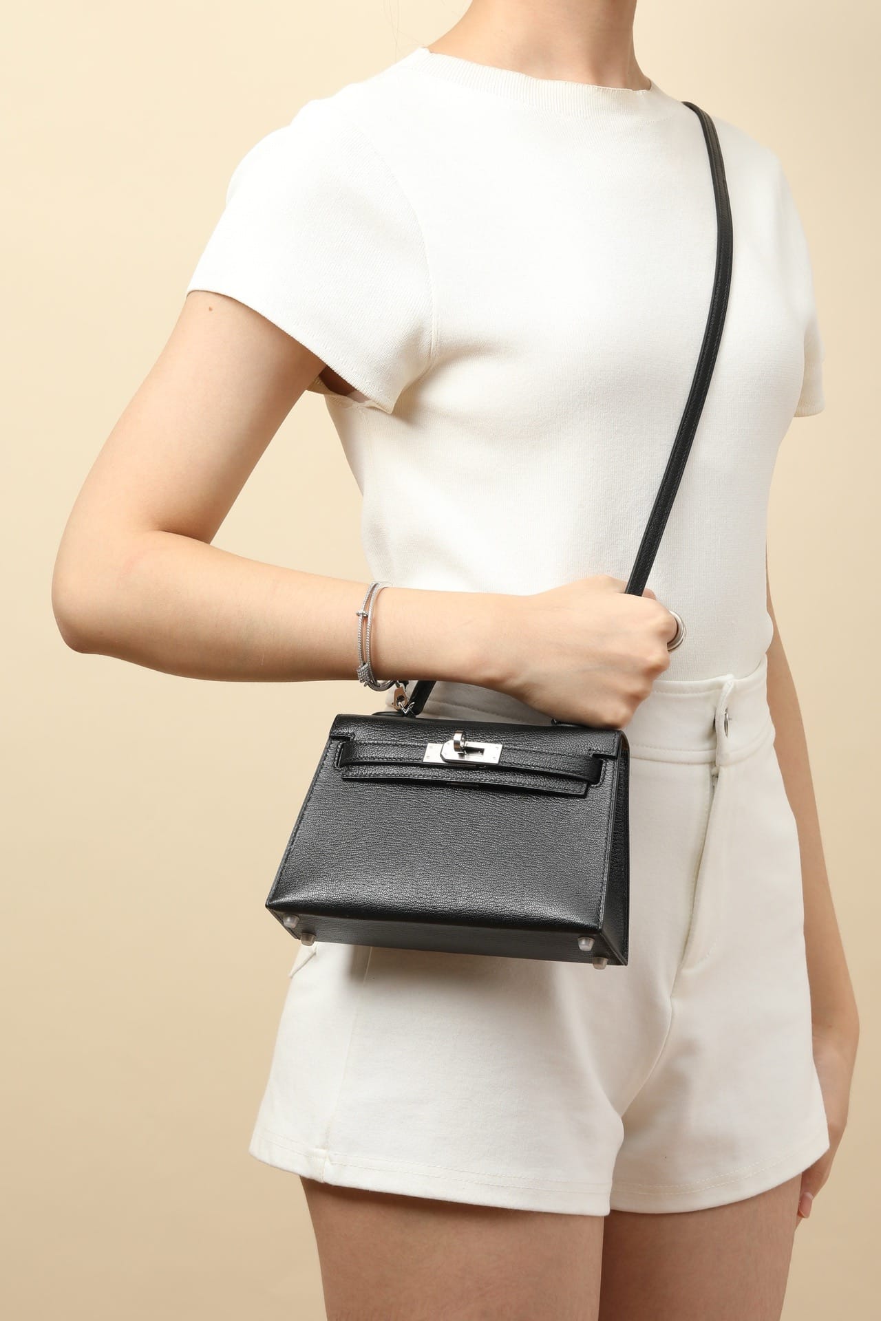 Kelly 19 Hermes Chevre CK89/M1 silver