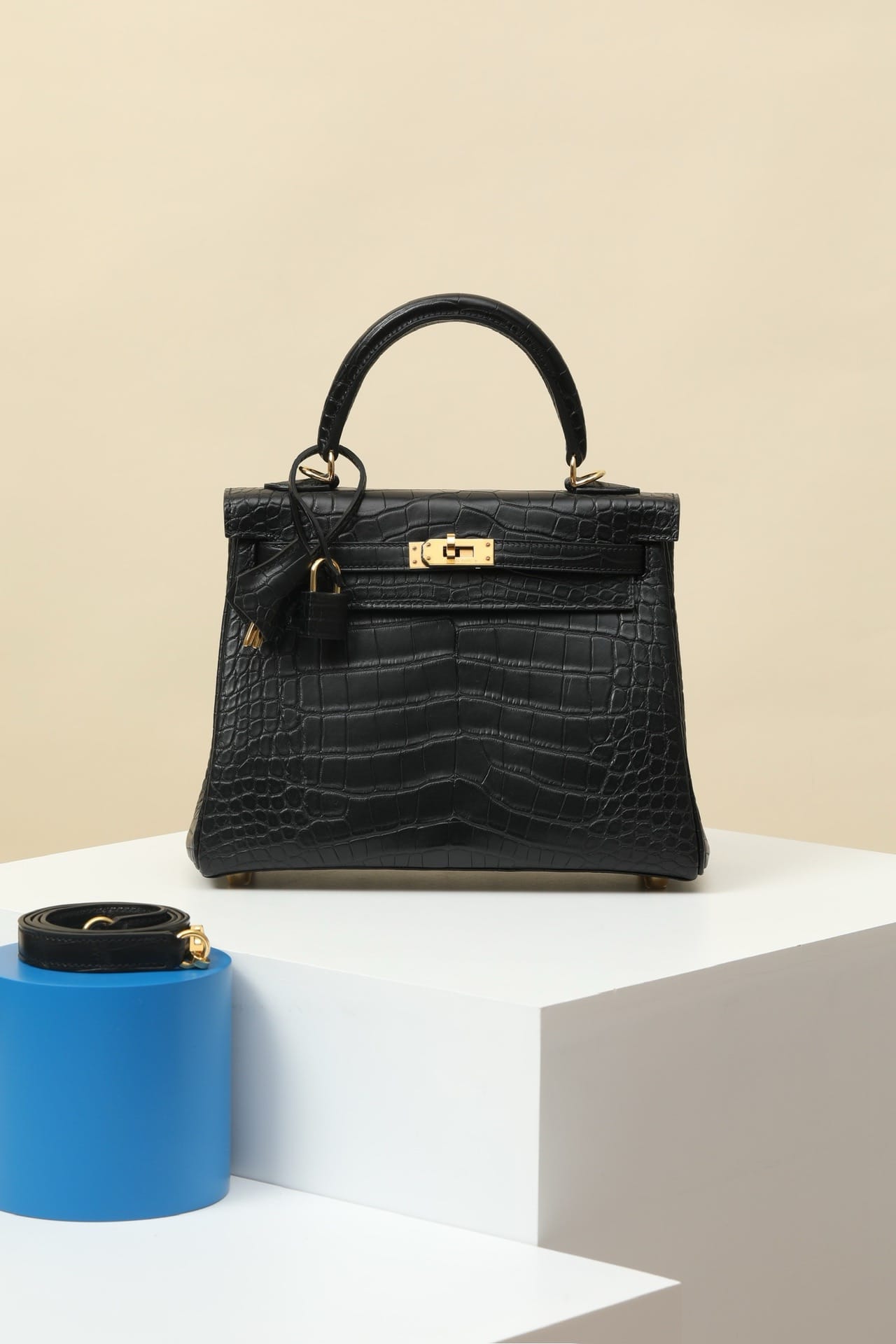 Kelly Croco Hermes Croco CK89 gold