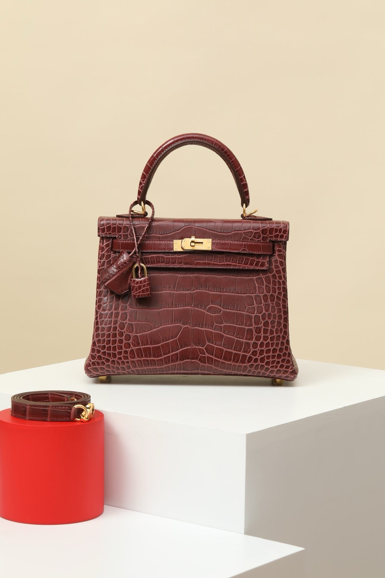 Kelly Croco Hermes Croco 57 gold