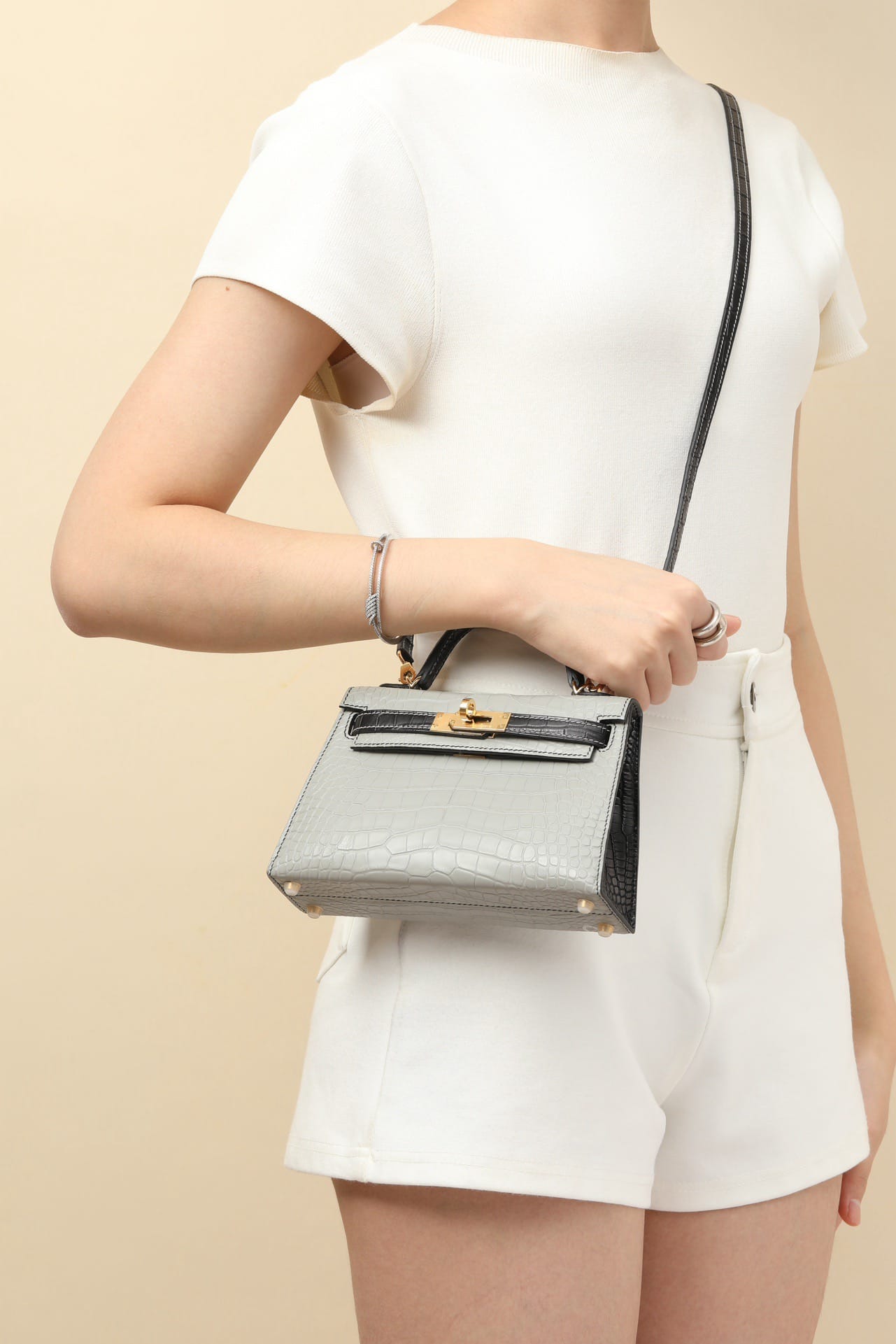 Kelly 19 Croco Hermes 80/CK89 gold