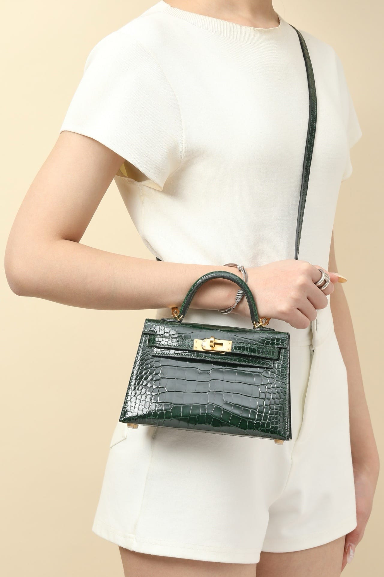 Kelly 19 Croco Hermes 67.g gold
