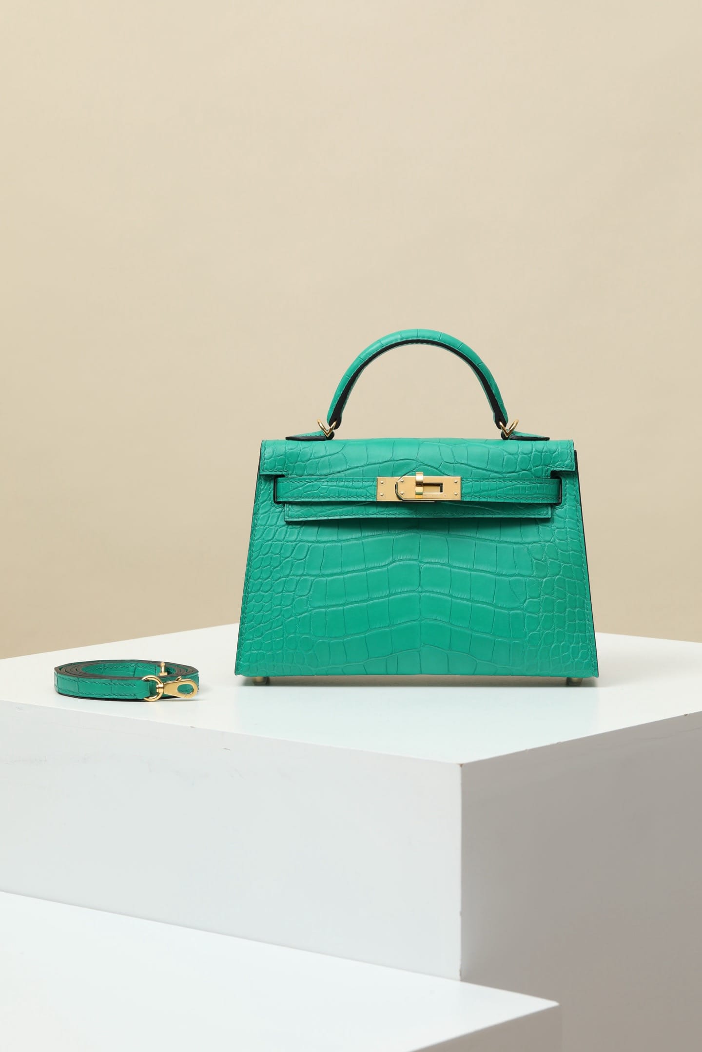 Kelly 19 Croco Hermes 06 gold