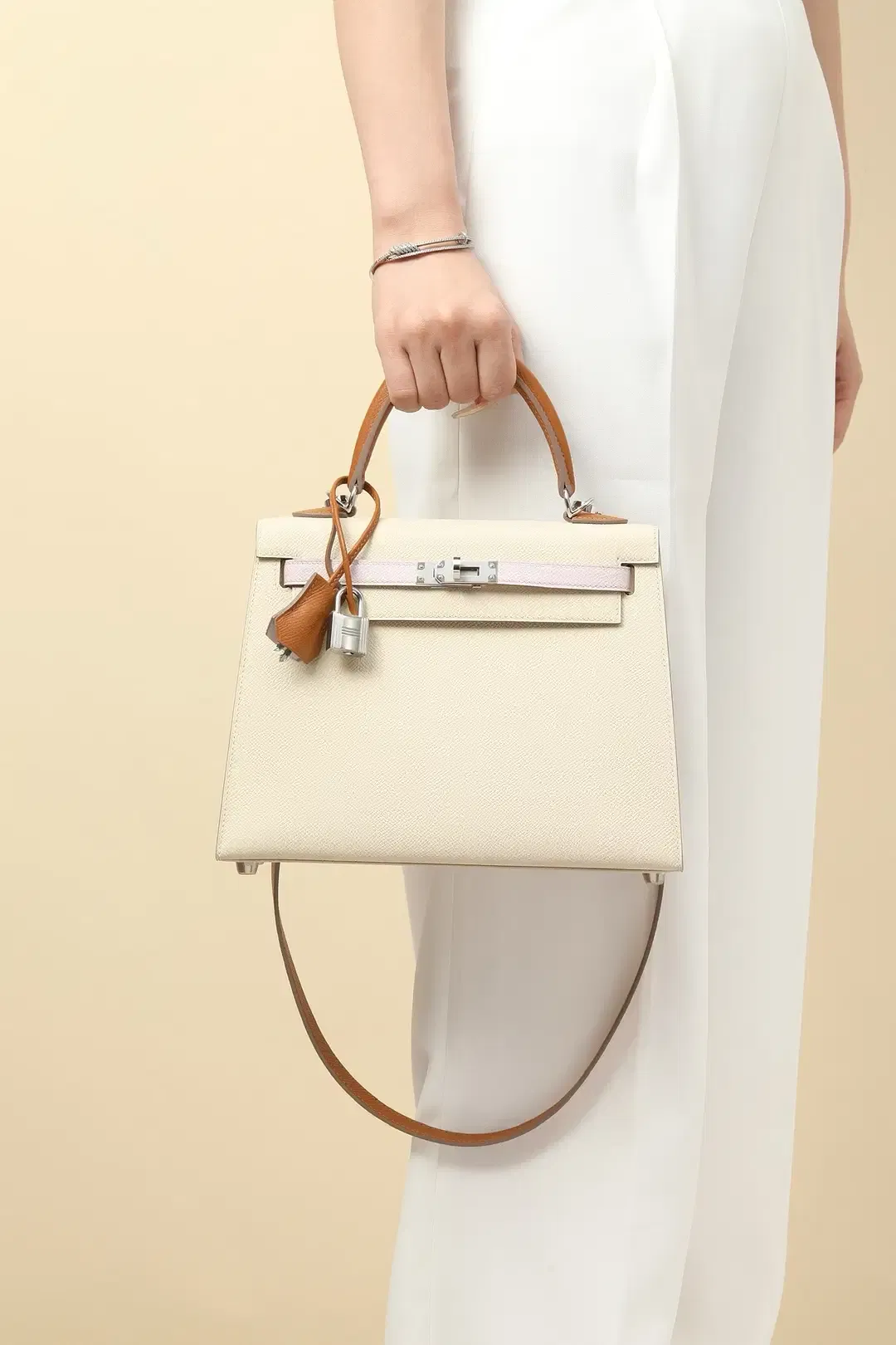 Kelly 28 PHD Hermes 10/Craie 37/Gold 09/Mauve Pale