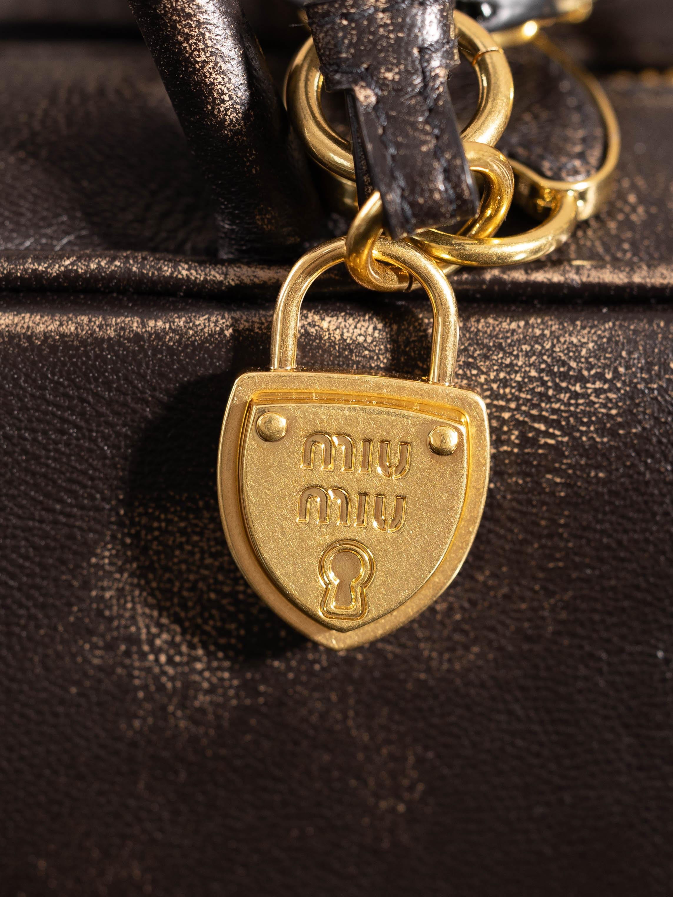 Beau leather bag Miu Miu 5BB173.7