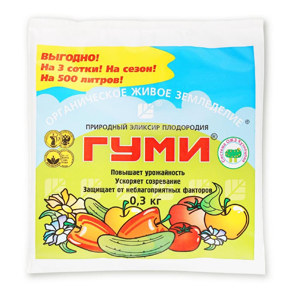 Удобрение ГУМИ-30 универсал 300гр ОЖЗ Кузнецова