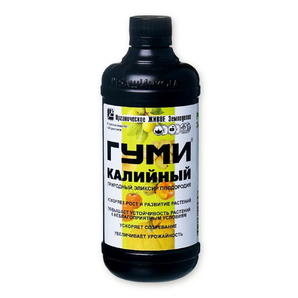Удобрение ГУМИ-20 калийный (гумат калия) 0,5л ОЖЗ Кузнецова