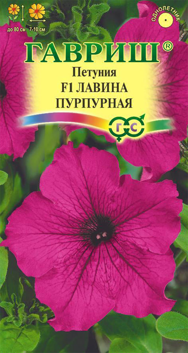 Петуния Лавина Пурпурная F1 амп. пробирка 10 шт Гавриш