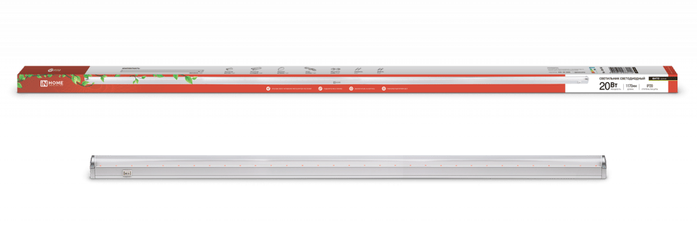 Светильник для растений СПБ-Т5-ФИТО 20Вт 1170 мм IN HOME 4690612033112