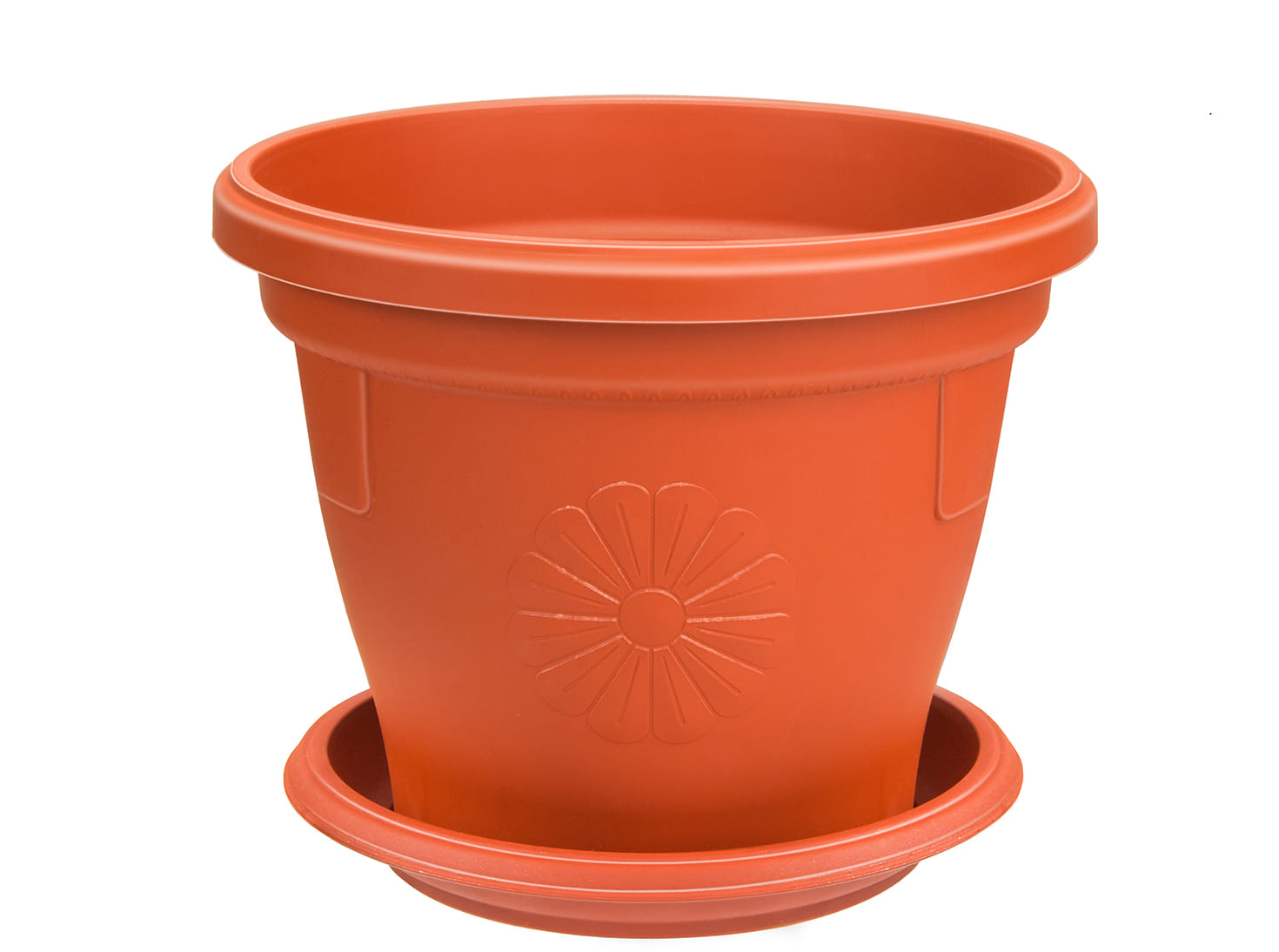 Кашпо "Italy" 38л c поддоном Эльфпласт elf-435