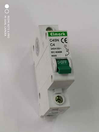 Выключатель автоматический реечный Elmark C45N 6.0KA 1Р – 4А