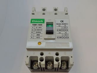 Выключатель автоматический установочный Elmark TSM1-100S 3P 380V - 20A