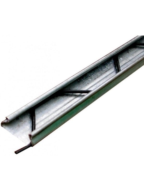 Профиль клипса "Зиг-Заг" с замком для крепления пленки для теплиц оцинкованный 0,7мм (2м)