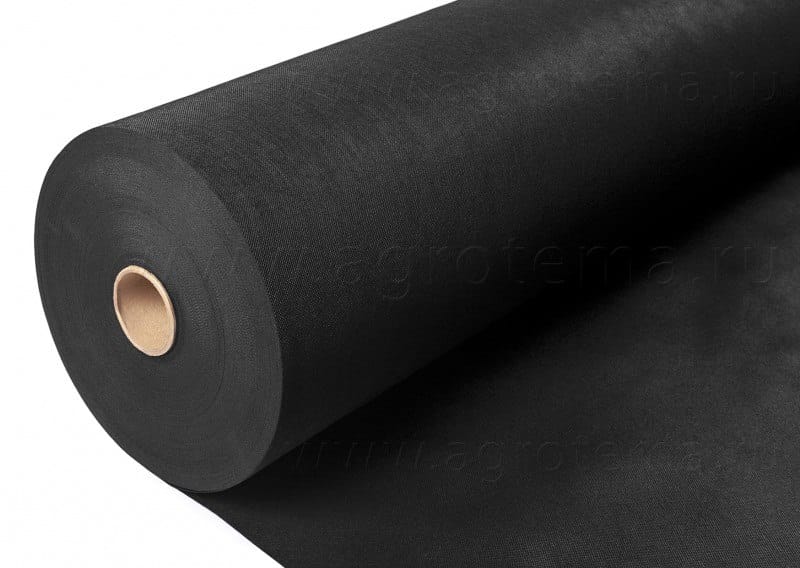 Геотекстиль чёрный ГЕОТЕКС ширина 1.6 мп , плотность 250 гр на м2