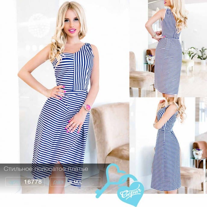 Платье в морском стиле Panorama