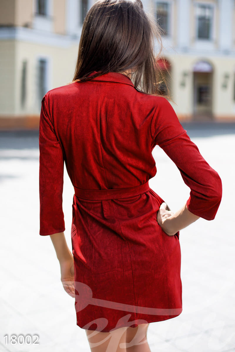 Замшевое платье-рубашка Symbol