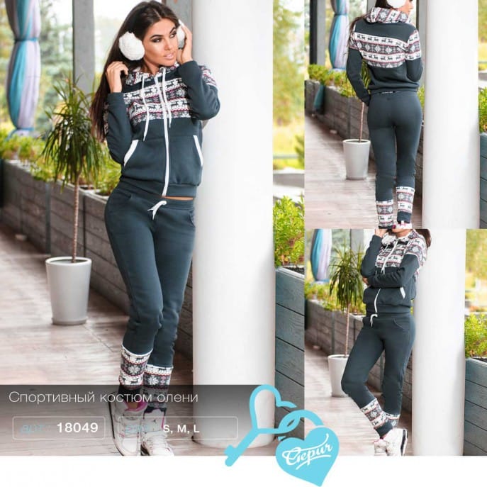 Зимний костюм с орнаментом Simplicity