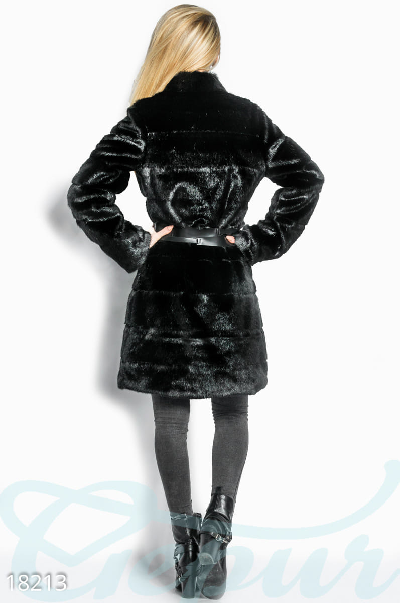 Теплая удлиненная шуба Casual friday