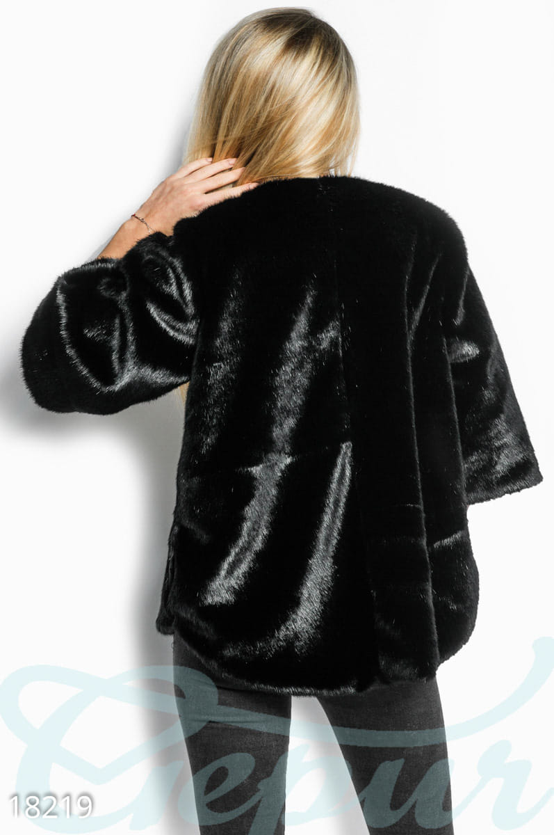 Меховая шуба-манто Casual friday