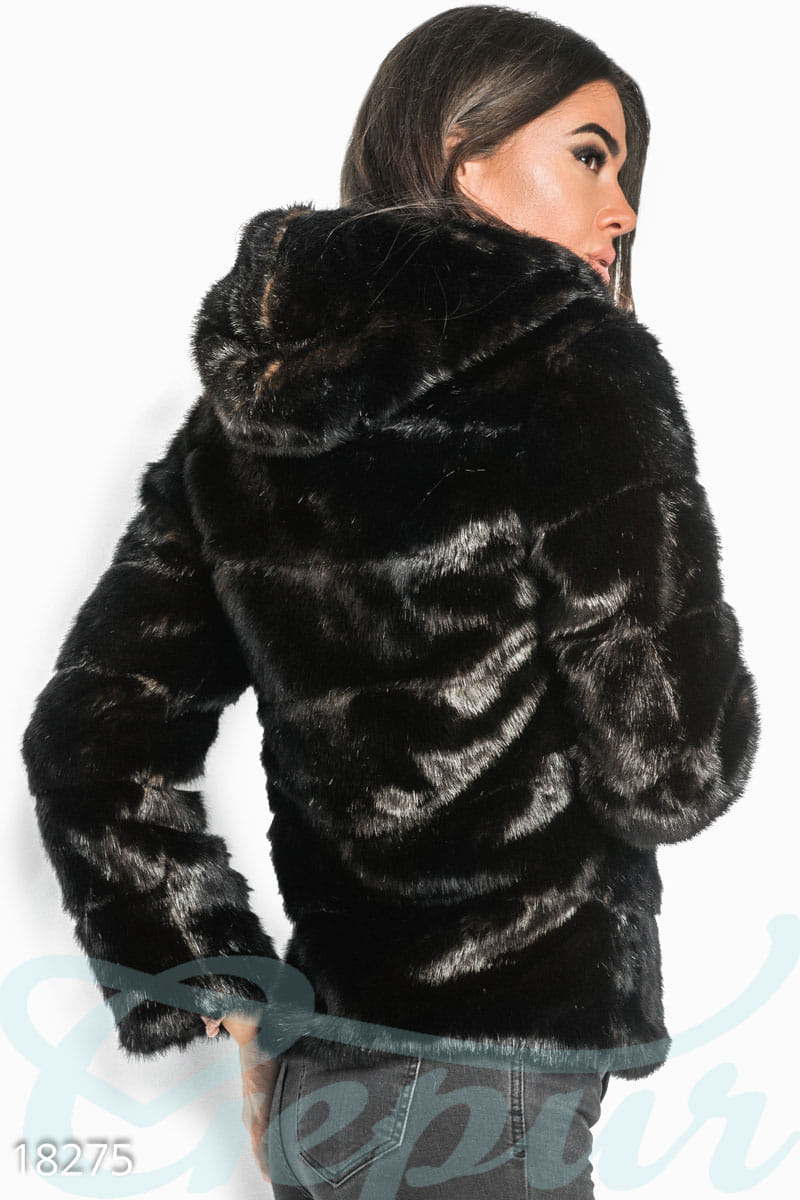 Укороченная теплая шуба Casual friday