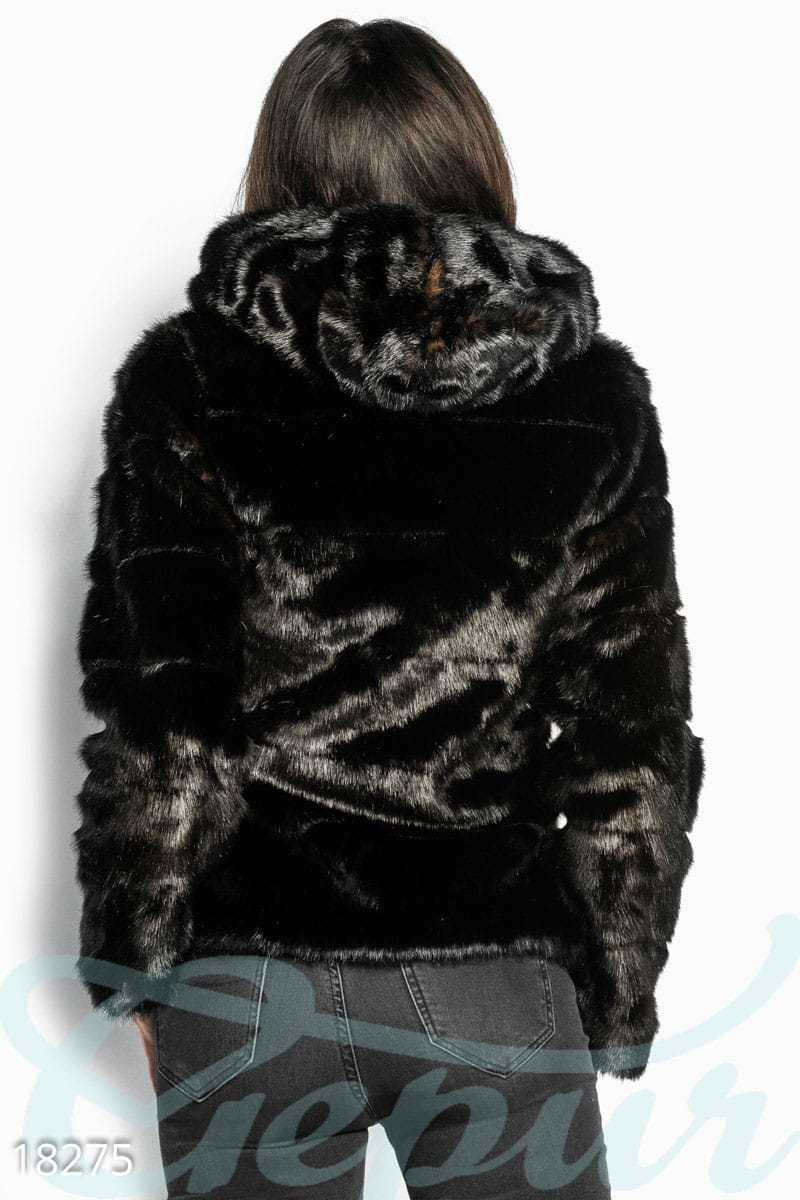 Укороченная теплая шуба Casual friday