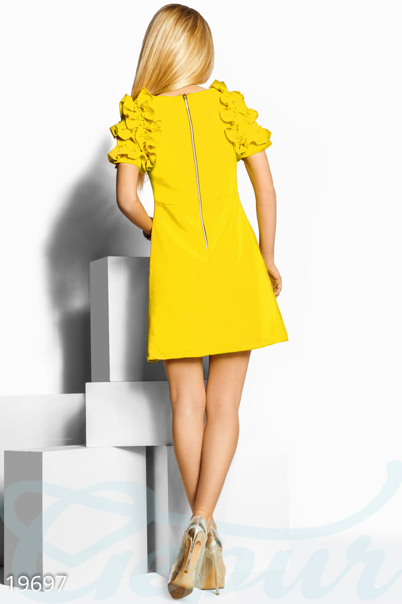 Платье с объемными рукавами Sparkle