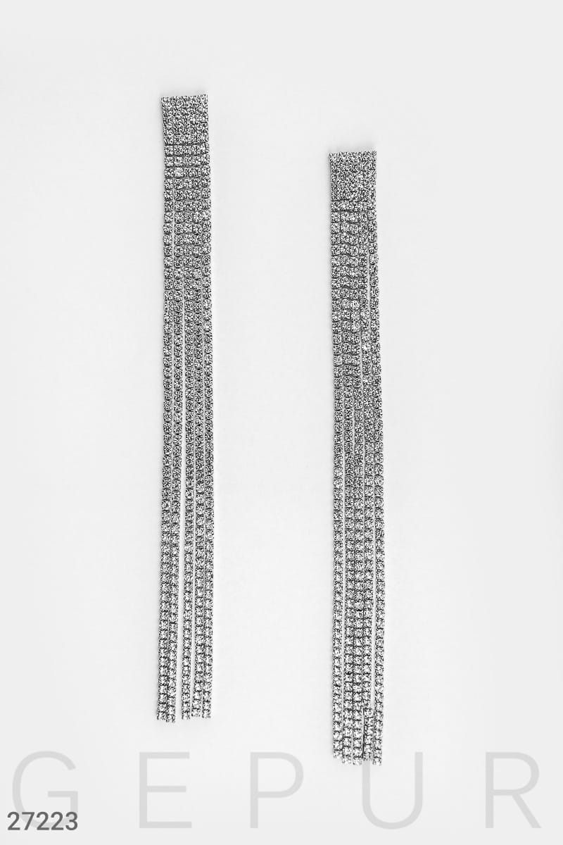 Квадратные серьги-подвески Dancing queen