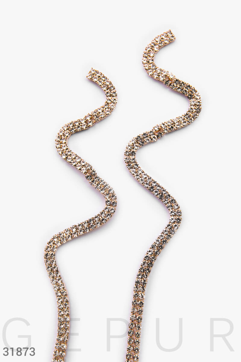 Вечерние серьги-подвески Anna sedokova x gepur