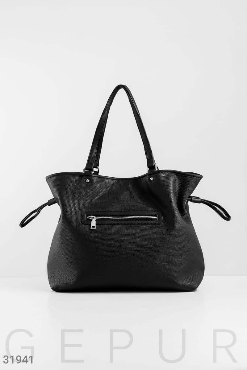 Актуальная черная сумка This is your time