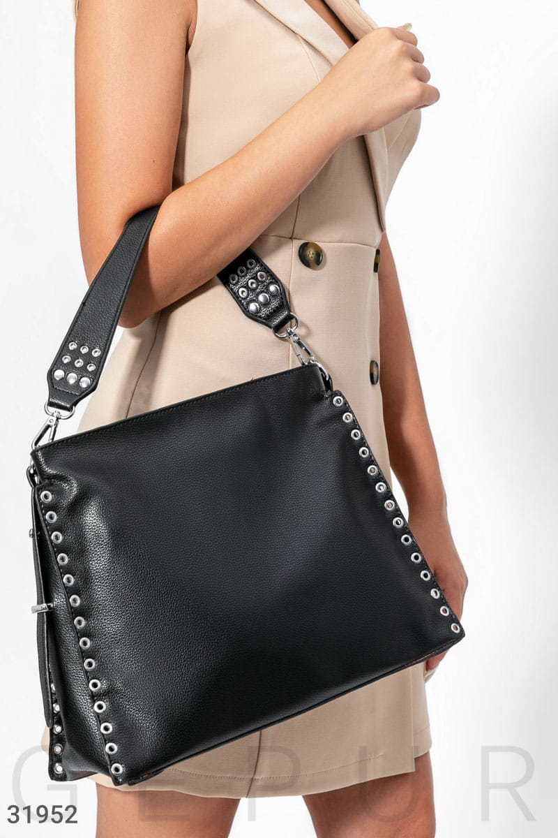 Сумка с перфорацией Gepur This is your time