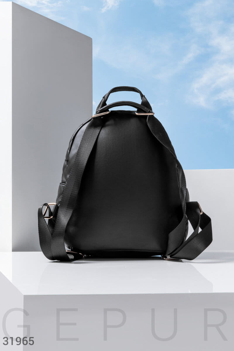 Стеганый рюкзак-сумка Leather trend