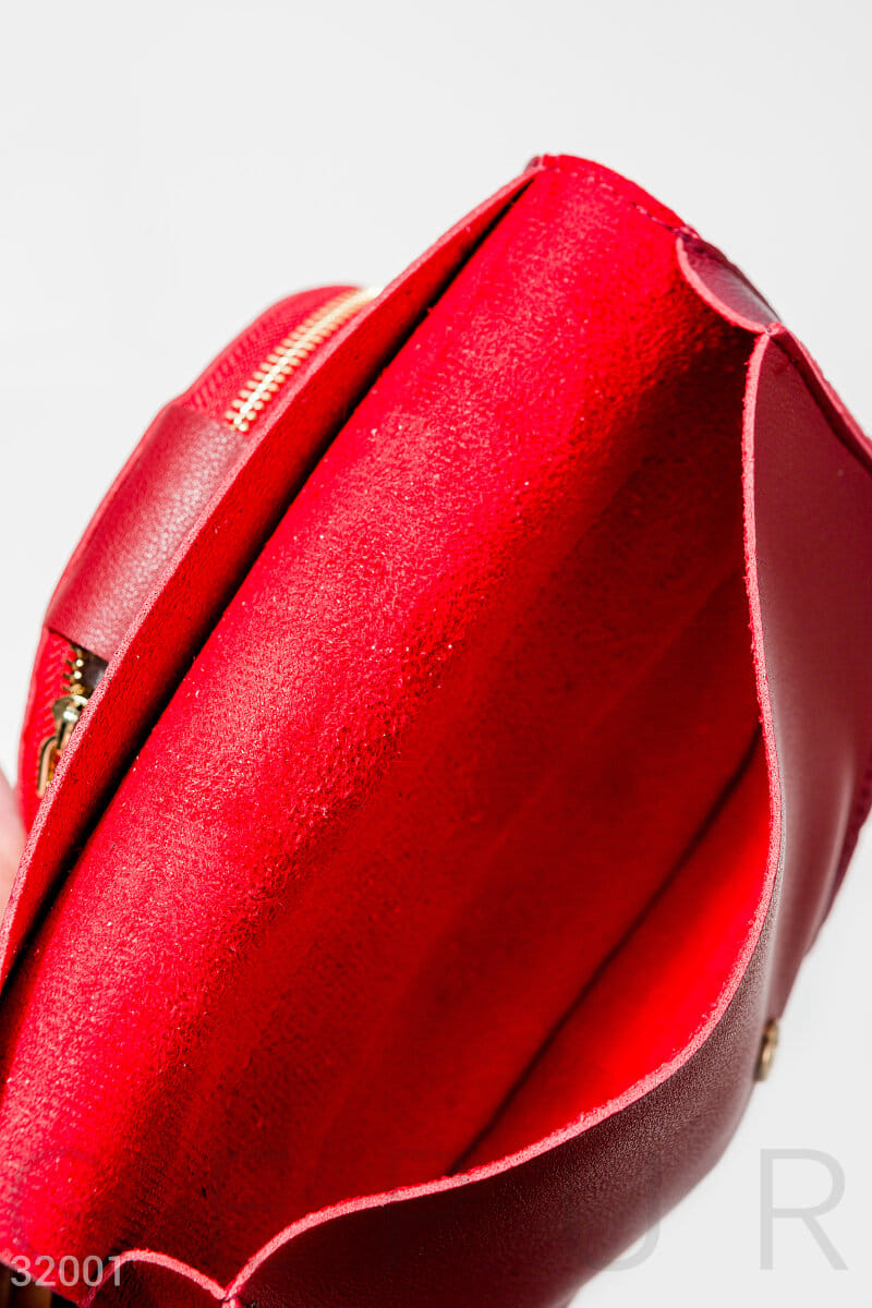 Бордовая поясная сумка Warm favourites