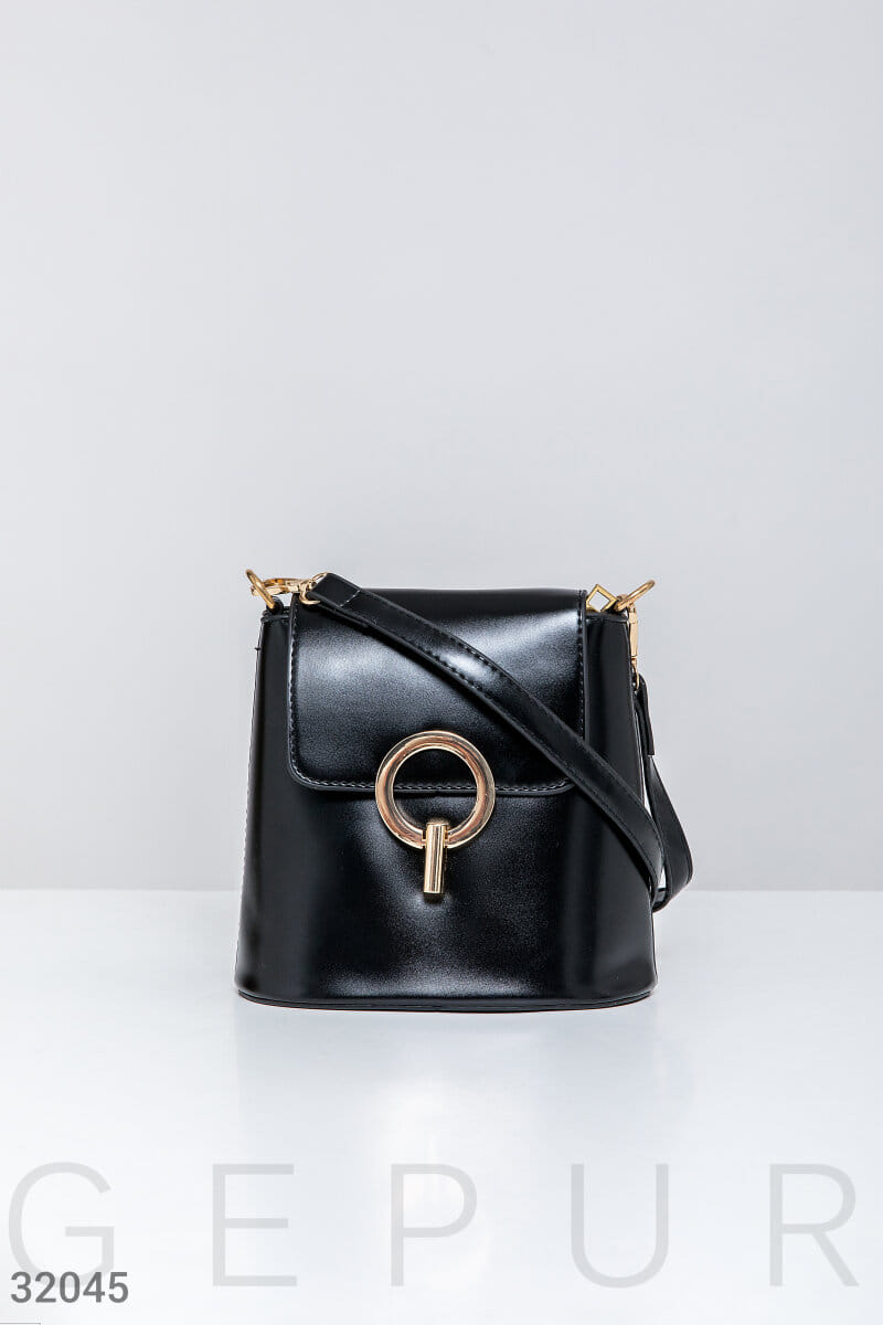 Вертикальная кожаная сумка Leather trend