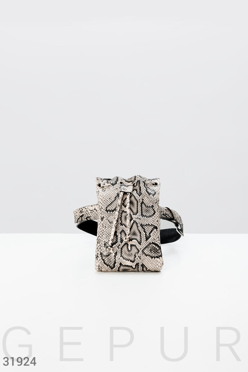 Ремень в змеиный принт Warm favourites